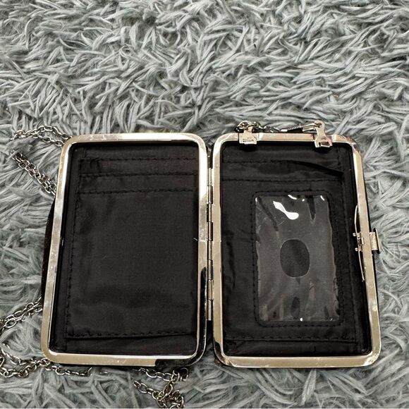 Small Reptile Print Wallet with Crossbody Strap - Picture 5 of 5